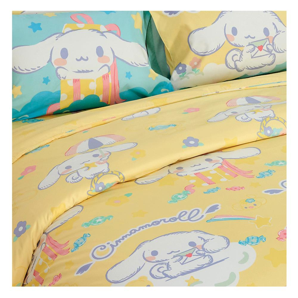 ชุดผ้าปูที่นอน 6 ฟุต 5 ชิ้น FOUNTAIN CINNAMOROLL 70106-FTC138