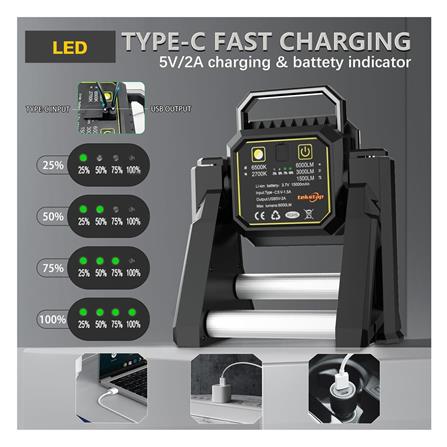 ไฟสปอตไลท์ LED มีขาตั้ง MOVADA 20 วัตต์ DAYLIGHT_4