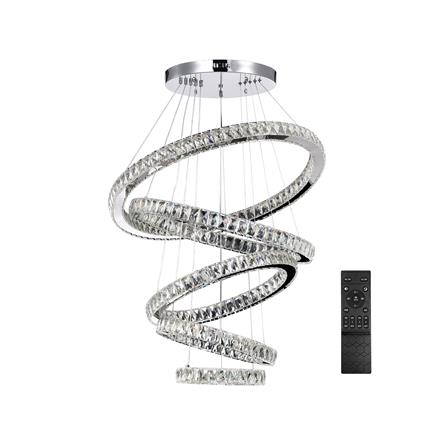 ไฟช่อ LED EVL CFC-11079 100 วัตต์ DAYLIGHT/COOL WHITE/WARM WHITE สีใส/เงิน 5 หัว_0