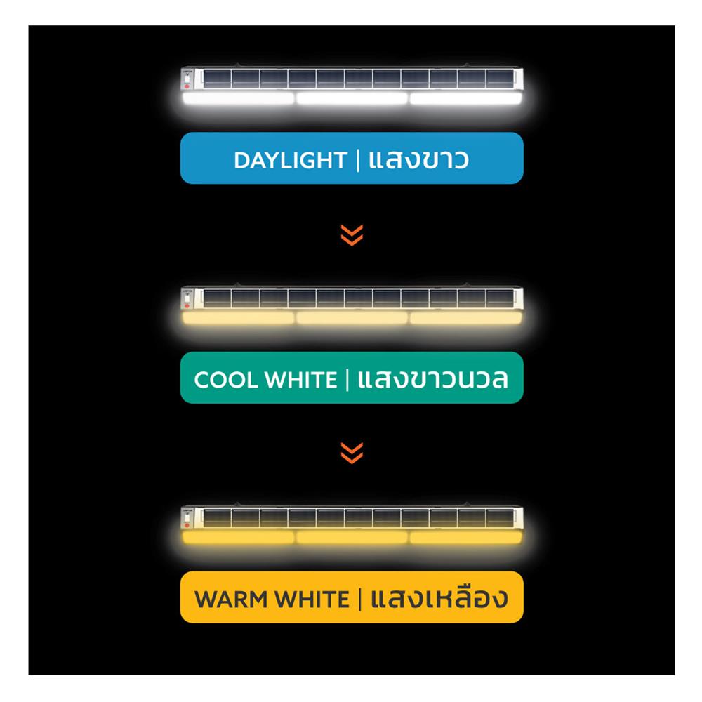 รางนีออน SOLAR LAMPTAN EXPANDER 200 วัตต์ DAYLIGHT/COOL WHITE/WARM WHITE สีดำ