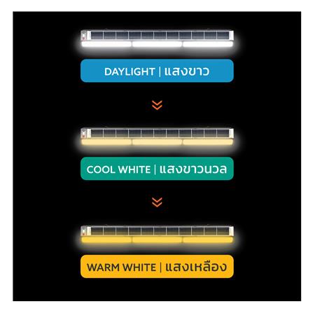 รางนีออน SOLAR LAMPTAN EXPANDER 200 วัตต์ DAYLIGHT/COOL WHITE/WARM WHITE สีดำ_4