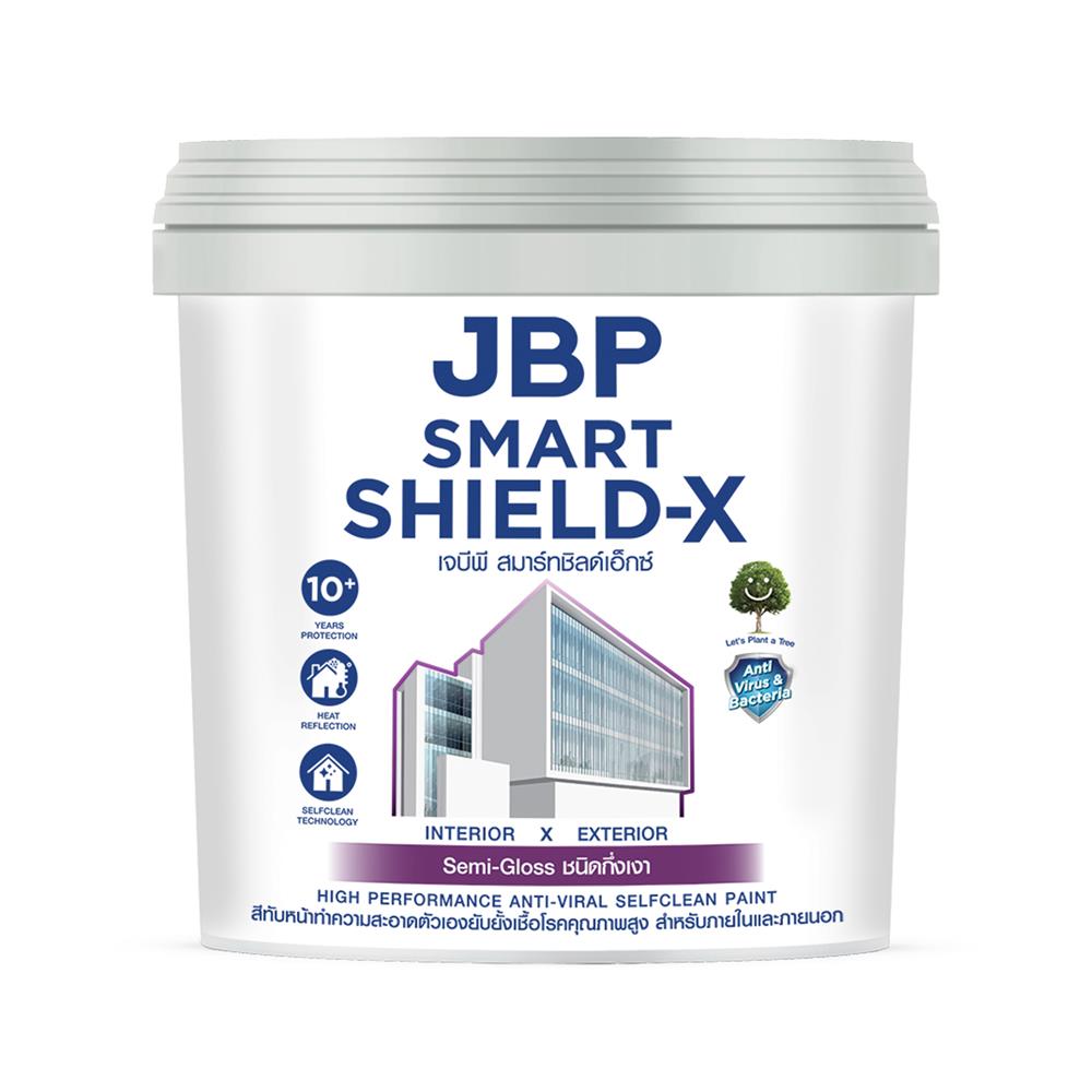 สีน้ำทาภายนอก ชนิดกึ่งเงา JBP SMART SHIELD-X BASE D 1 แกลลอน