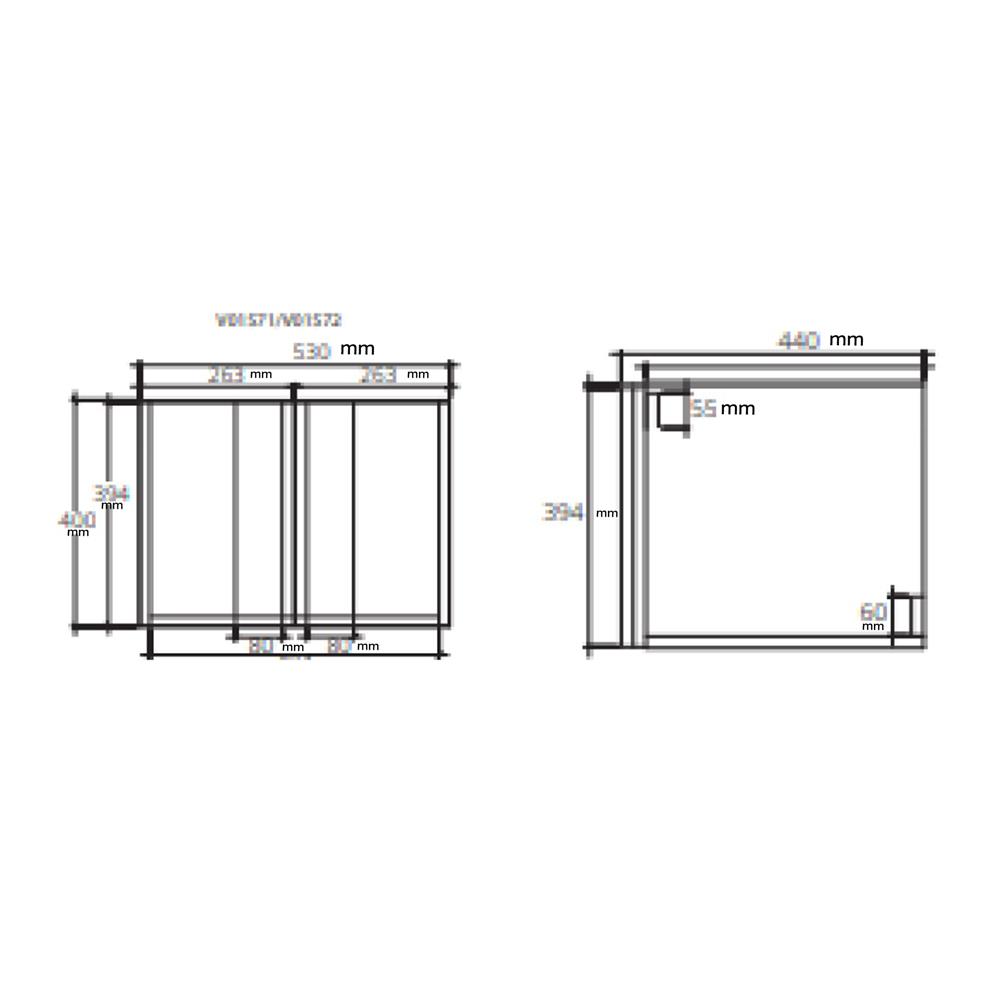 เคาน์เตอร์ COTTO V01572 สีเทา