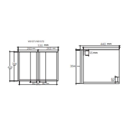 เคาน์เตอร์ COTTO V01572 สีเทา_1