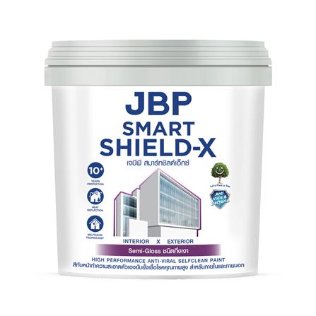 สีน้ำทาภายนอก ชนิดกึ่งเงา JBP SMART SHIELD-X BASE D 2.5 แกลลอน_0