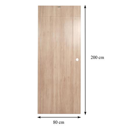 ประตูภายใน UPVC AZLE PZV6 80X200 ซม. สี LATTE เจาะลูกบิด_6