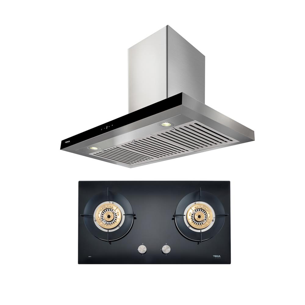 เตาฝัง+เครื่องดูดควัน LINEA GD 73 2G+LDH TC 90.1