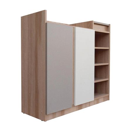 ตู้รองเท้า FURDINI FINE 90 ซม. ลายไม้/ครีม/ขาว_3