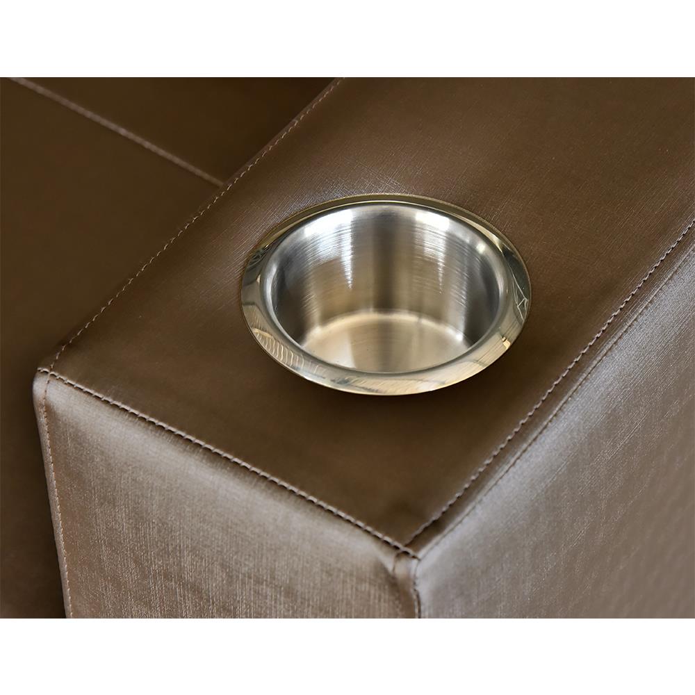 โซฟาเบด FURDINI FOSTER PVC สีน้ำตาลเข้ม