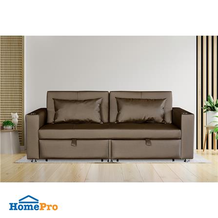 โซฟาเบด FURDINI FOSTER PVC สีน้ำตาลเข้ม_10