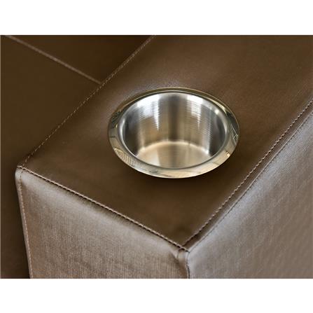 โซฟาเบด FURDINI FOSTER PVC สีน้ำตาลเข้ม_5