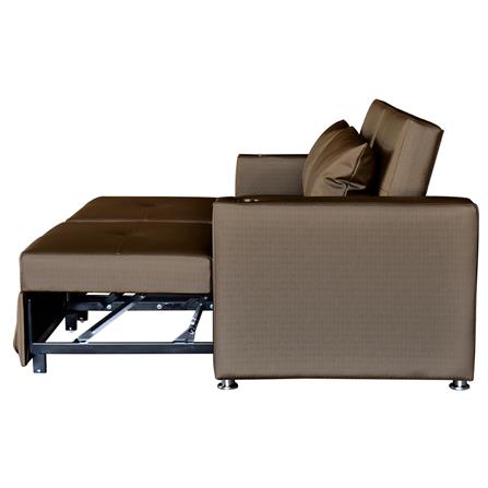 โซฟาเบด FURDINI FOSTER PVC สีน้ำตาลเข้ม_6