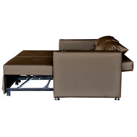 โซฟาเบด FURDINI FOSTER PVC สีน้ำตาลเข้ม_8