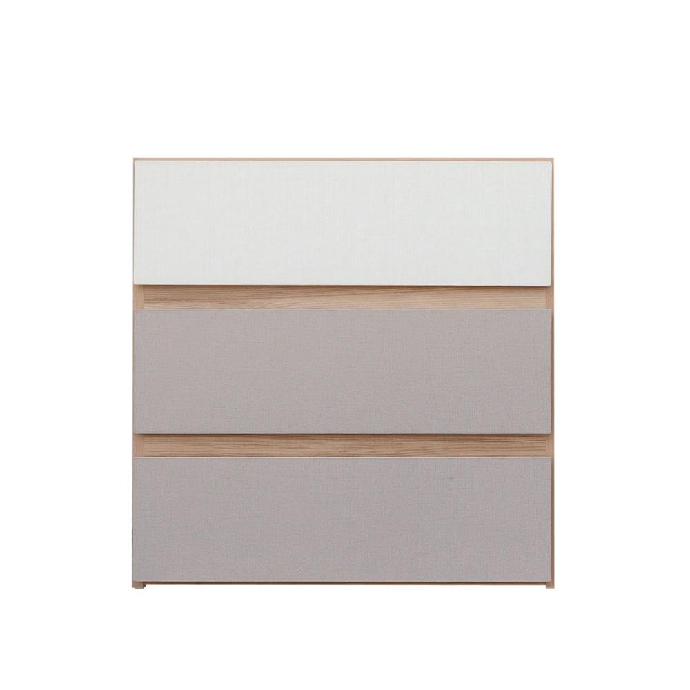 ตู้ลิ้นชัก 3 ลิ้นชัก FURDINI FINE สีลายไม้/ครีมผ้า/ขาวผ้า_1