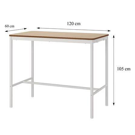 โต๊ะบาร์ FURDINI WITCH 120 ซม. สี NATURAL/ขาว_4