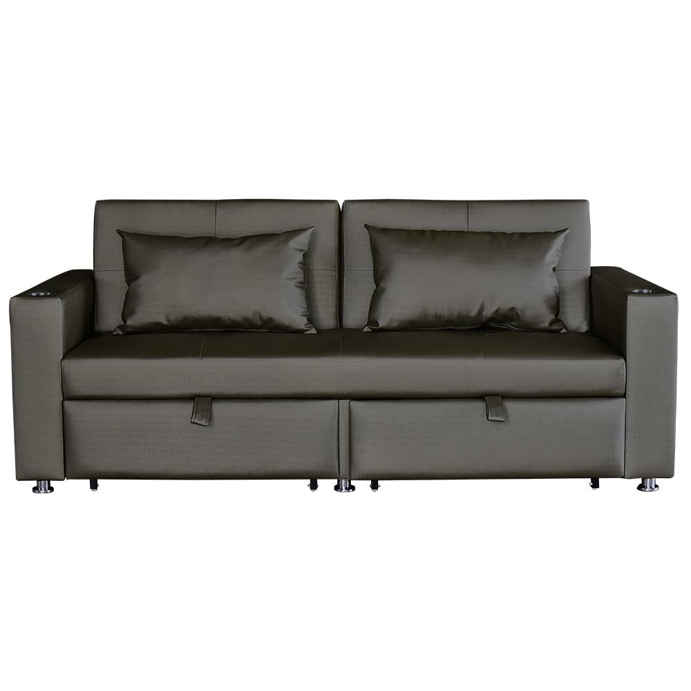 โซฟาเบด FURDINI FOSTER PVC สีเทาเข้ม