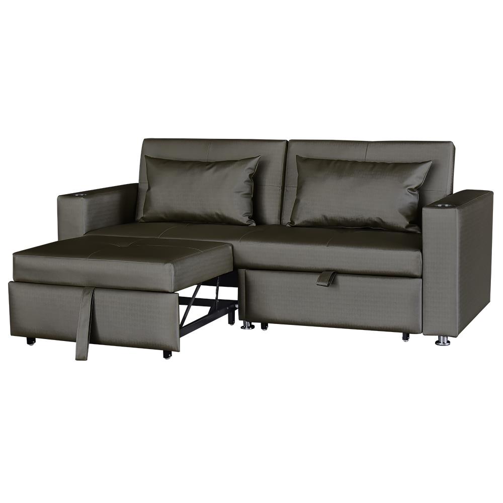 โซฟาเบด FURDINI FOSTER PVC สีเทาเข้ม