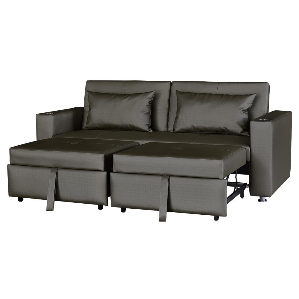 โซฟาเบด FURDINI FOSTER PVC สีเทาเข้ม