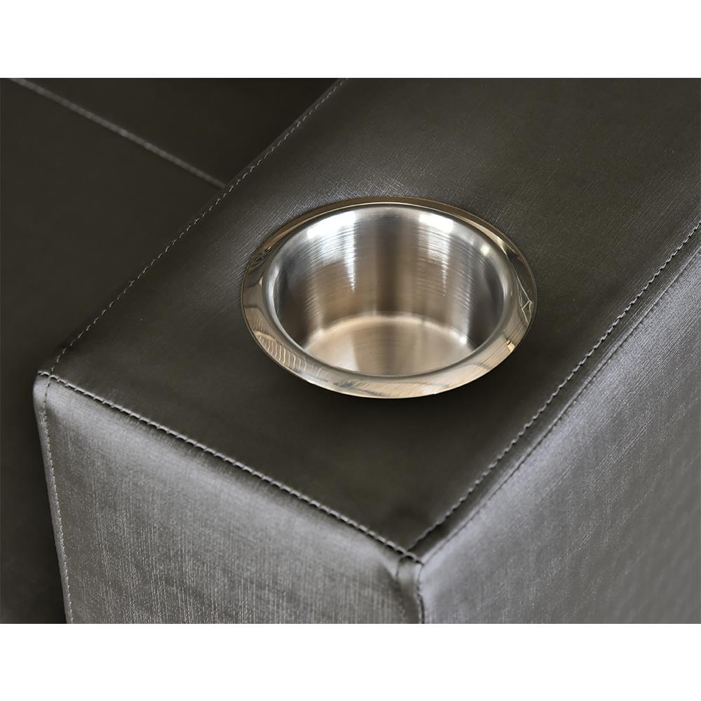 โซฟาเบด FURDINI FOSTER PVC สีเทาเข้ม