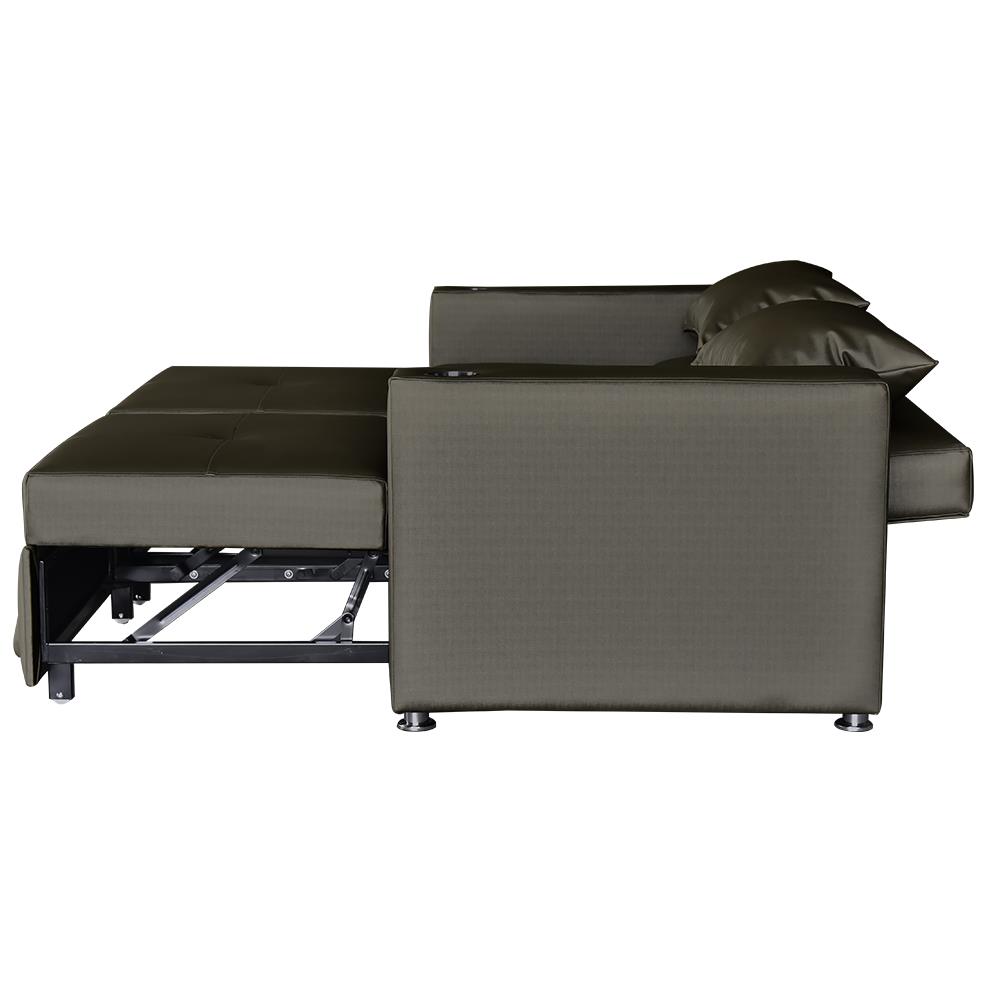 โซฟาเบด FURDINI FOSTER PVC สีเทาเข้ม