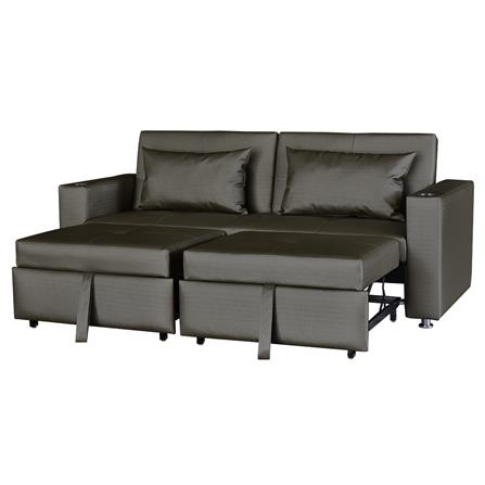 โซฟาเบด FURDINI FOSTER PVC สีเทาเข้ม_4