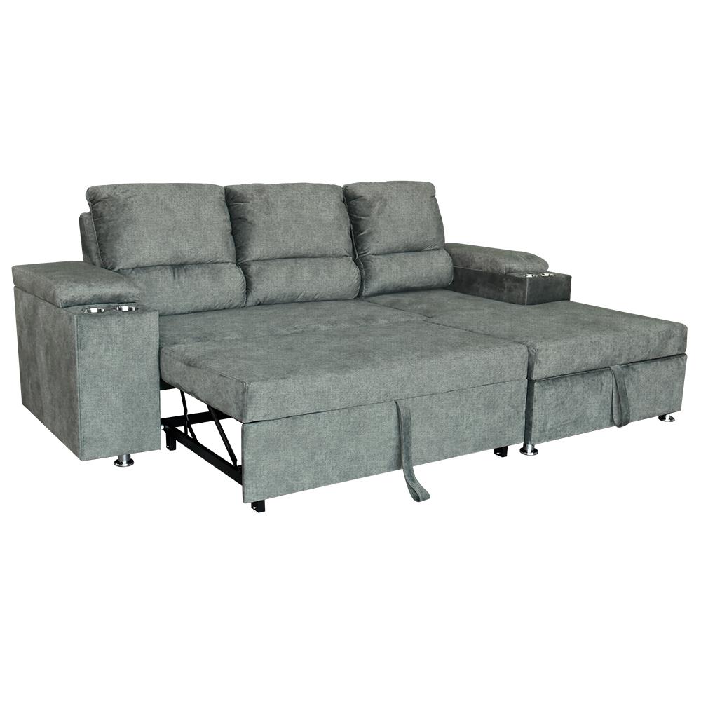 โซฟาเข้ามุมขวา FURDINI RAYMOND H-R สีเทาอ่อน