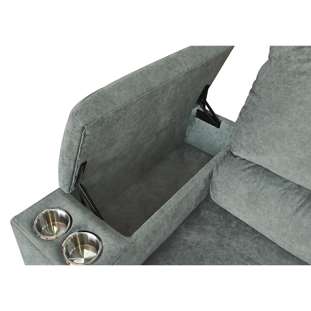 โซฟาเข้ามุมขวา FURDINI RAYMOND H-R สีเทาอ่อน