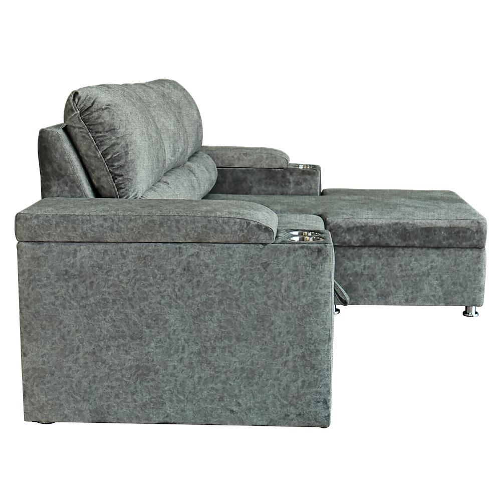 โซฟาเข้ามุมขวา FURDINI RAYMOND H-R สีเทาอ่อน