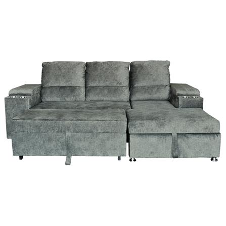 โซฟาเข้ามุมขวา FURDINI RAYMOND H-R สีเทาอ่อน_1