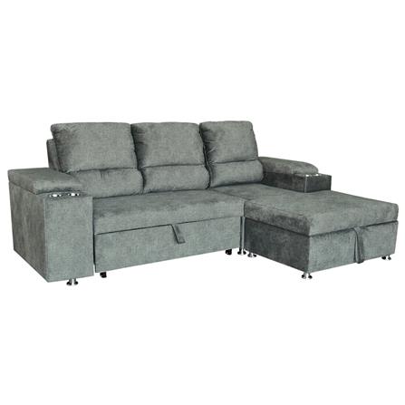 โซฟาเข้ามุมขวา FURDINI RAYMOND H-R สีเทาอ่อน_2