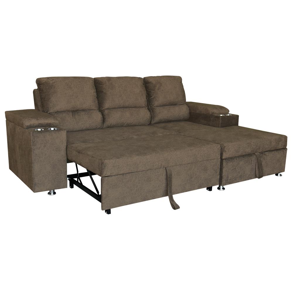 โซฟาเข้ามุมขวา FURDINI RAYMOND H-R สีน้ำตาล