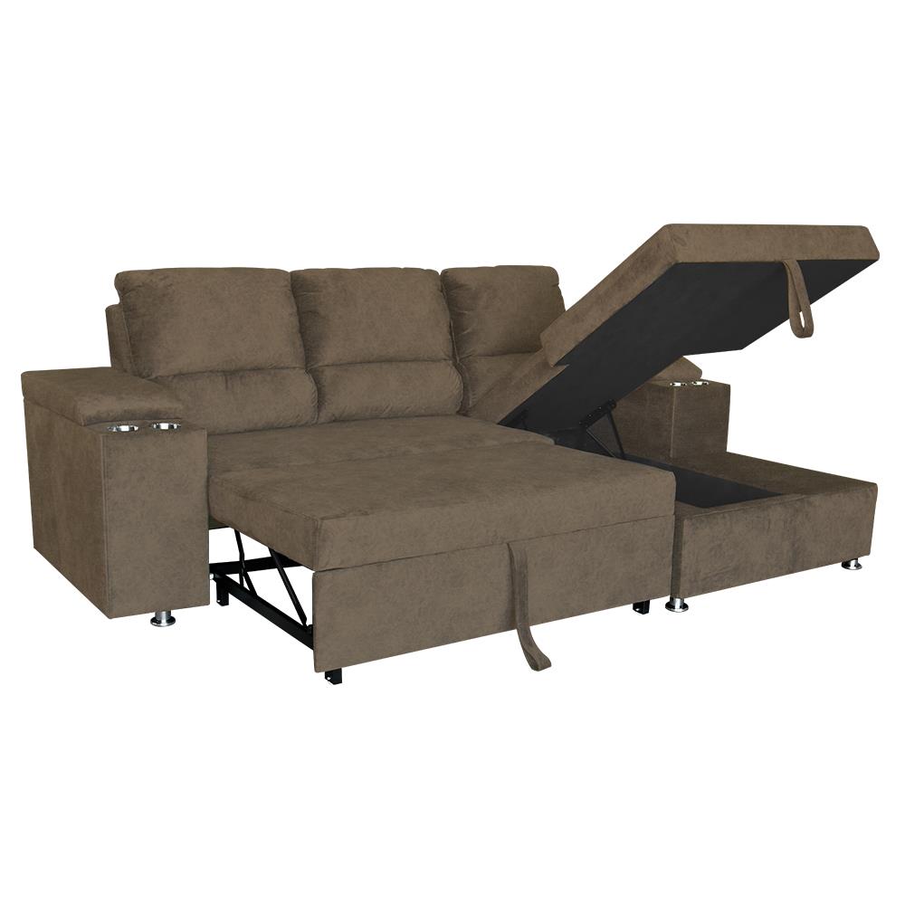 โซฟาเข้ามุมขวา FURDINI RAYMOND H-R สีน้ำตาล