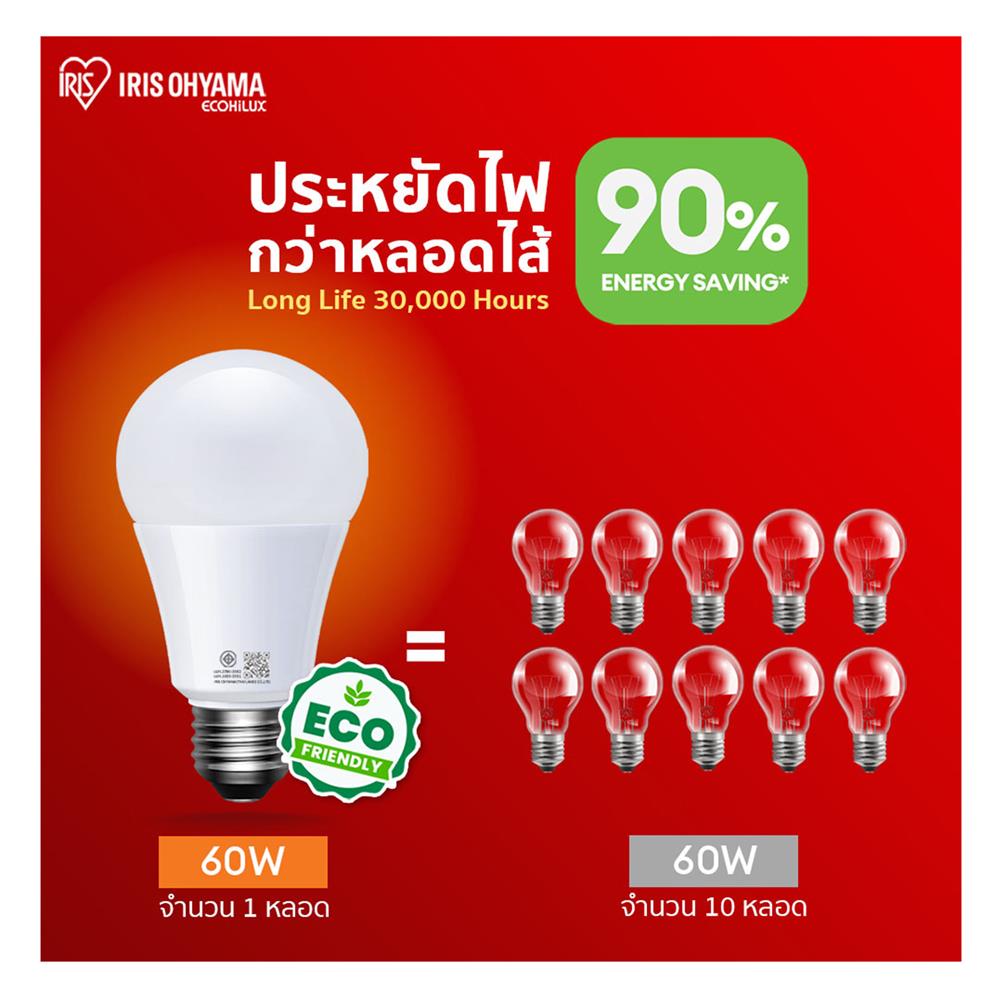 หลอด LED IRIS OHYAMA THLDA10L-H-11 10 วัตต์ WARM WHITE E27