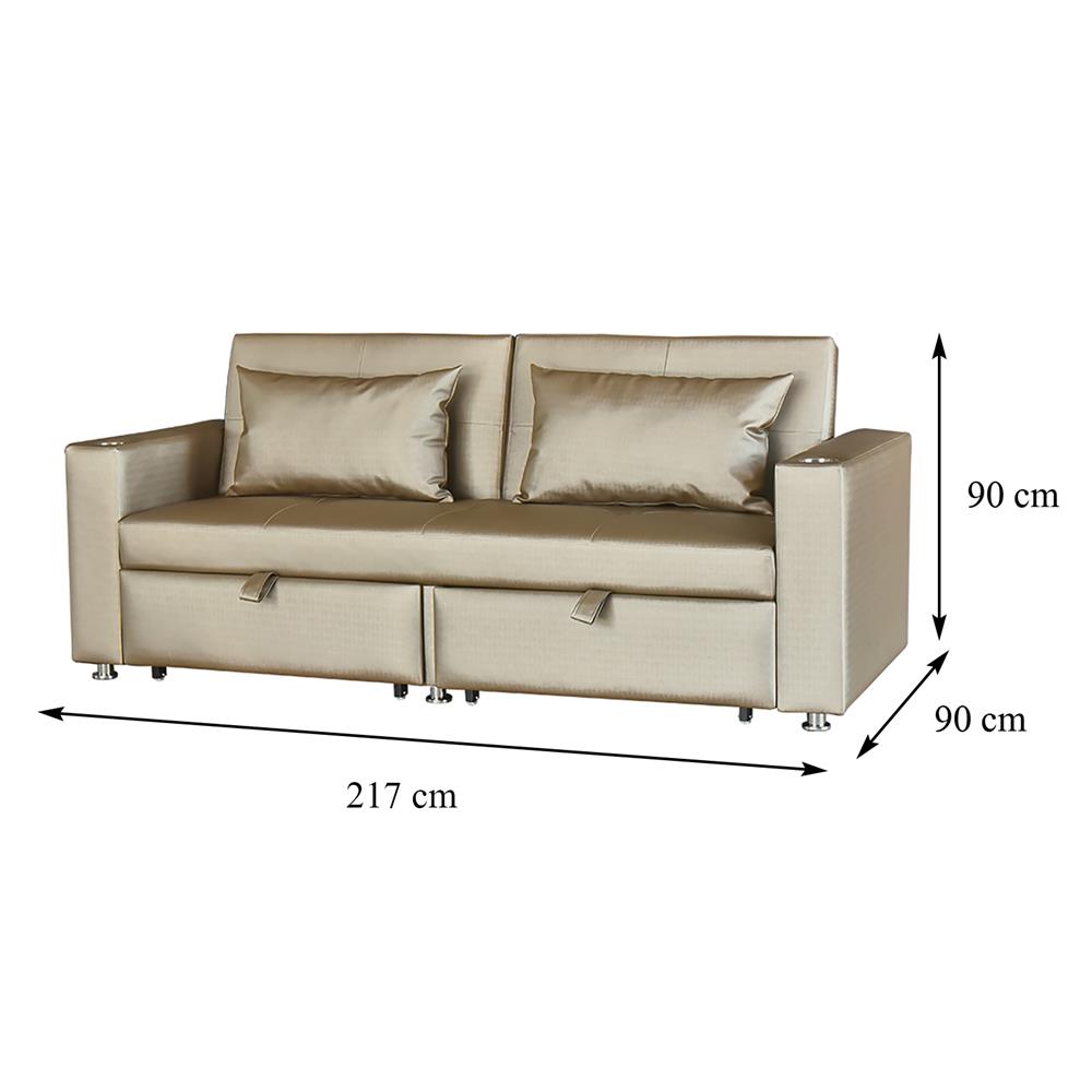 โซฟาเบด FURDINI FOSTER PVC สีครีม
