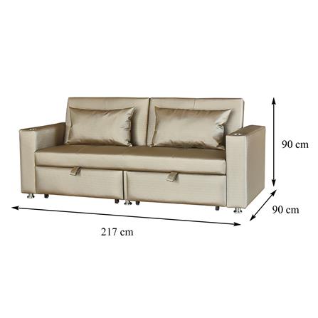 โซฟาเบด FURDINI FOSTER PVC สีครีม_12