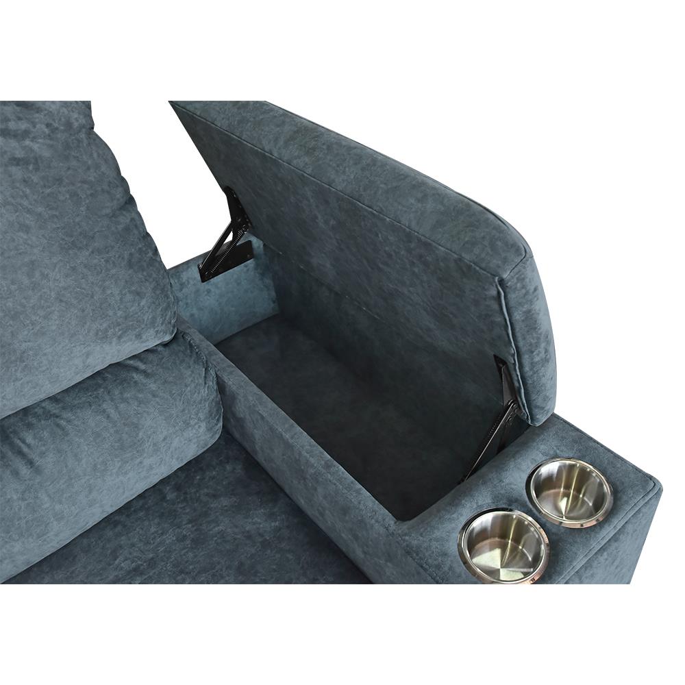 โซฟาเข้ามุมซ้าย FURDINI RAYMOND H-L สีเทาเข้ม