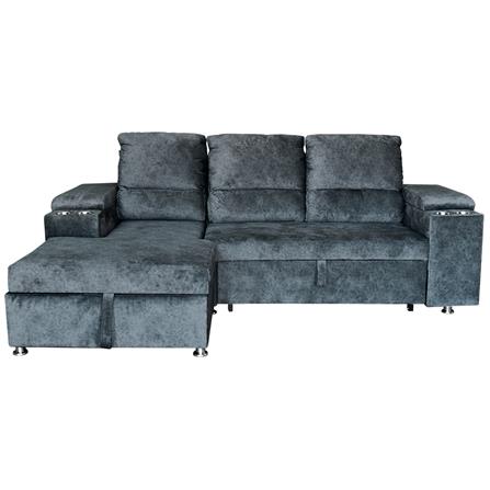 โซฟาเข้ามุมซ้าย FURDINI RAYMOND H-L สีเทาเข้ม_0