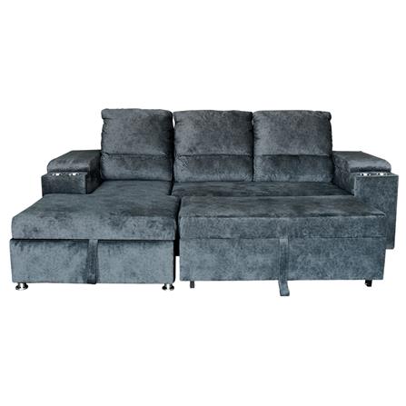 โซฟาเข้ามุมซ้าย FURDINI RAYMOND H-L สีเทาเข้ม_1