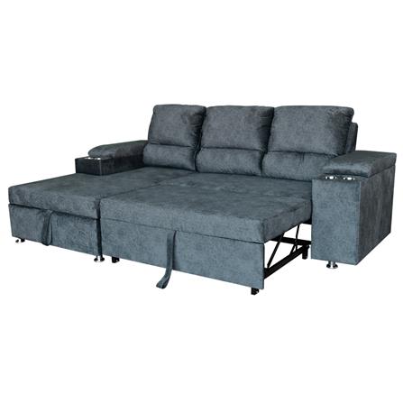 โซฟาเข้ามุมซ้าย FURDINI RAYMOND H-L สีเทาเข้ม_3