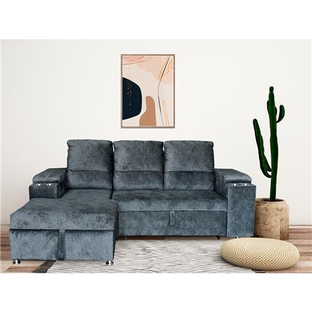 โซฟาเข้ามุมซ้าย FURDINI RAYMOND H-L สีเทาเข้ม_10