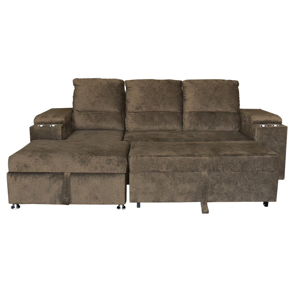 โซฟาเข้ามุมซ้าย FURDINI RAYMOND H-L สีน้ำตาล