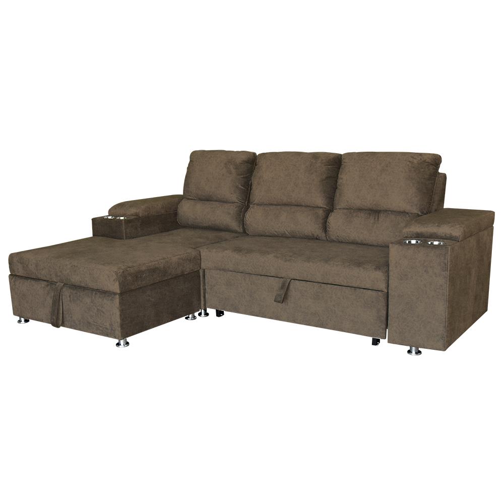 โซฟาเข้ามุมซ้าย FURDINI RAYMOND H-L สีน้ำตาล