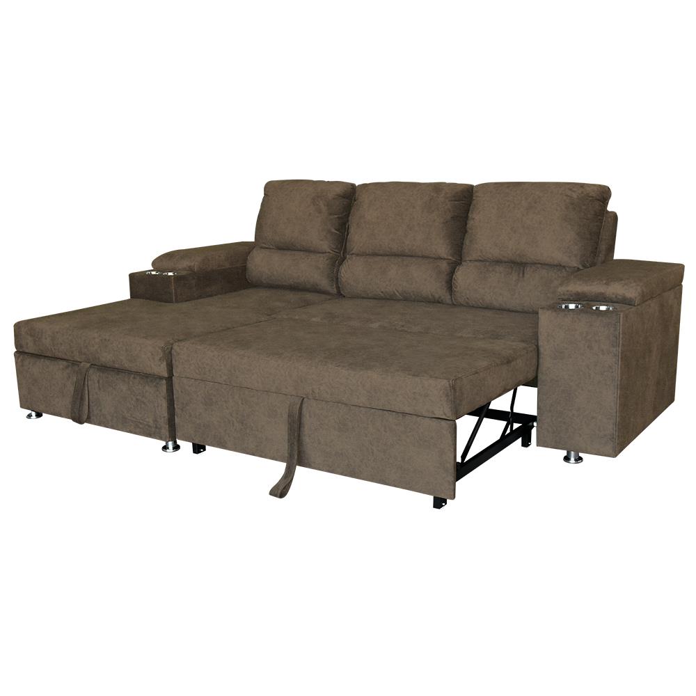 โซฟาเข้ามุมซ้าย FURDINI RAYMOND H-L สีน้ำตาล