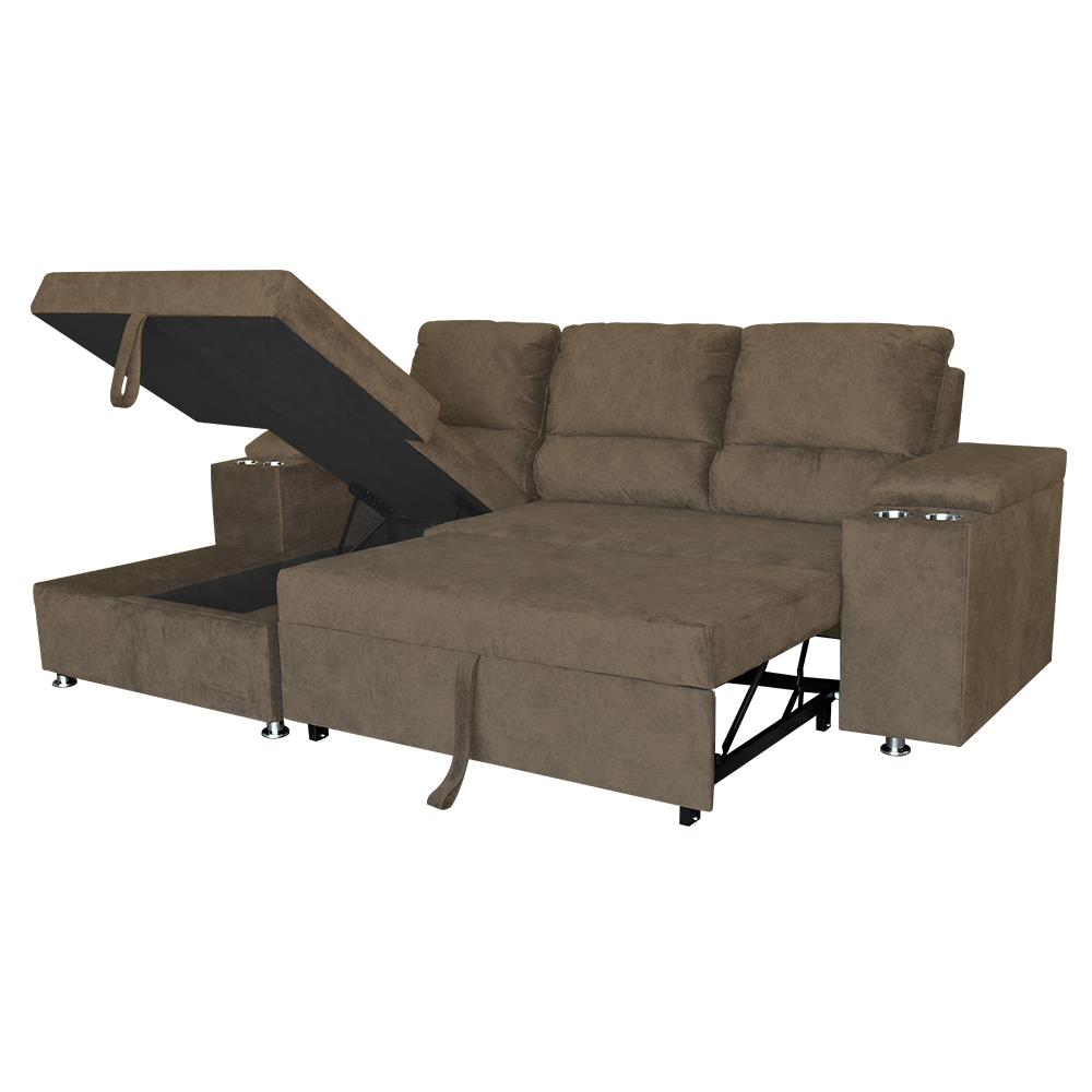 โซฟาเข้ามุมซ้าย FURDINI RAYMOND H-L สีน้ำตาล