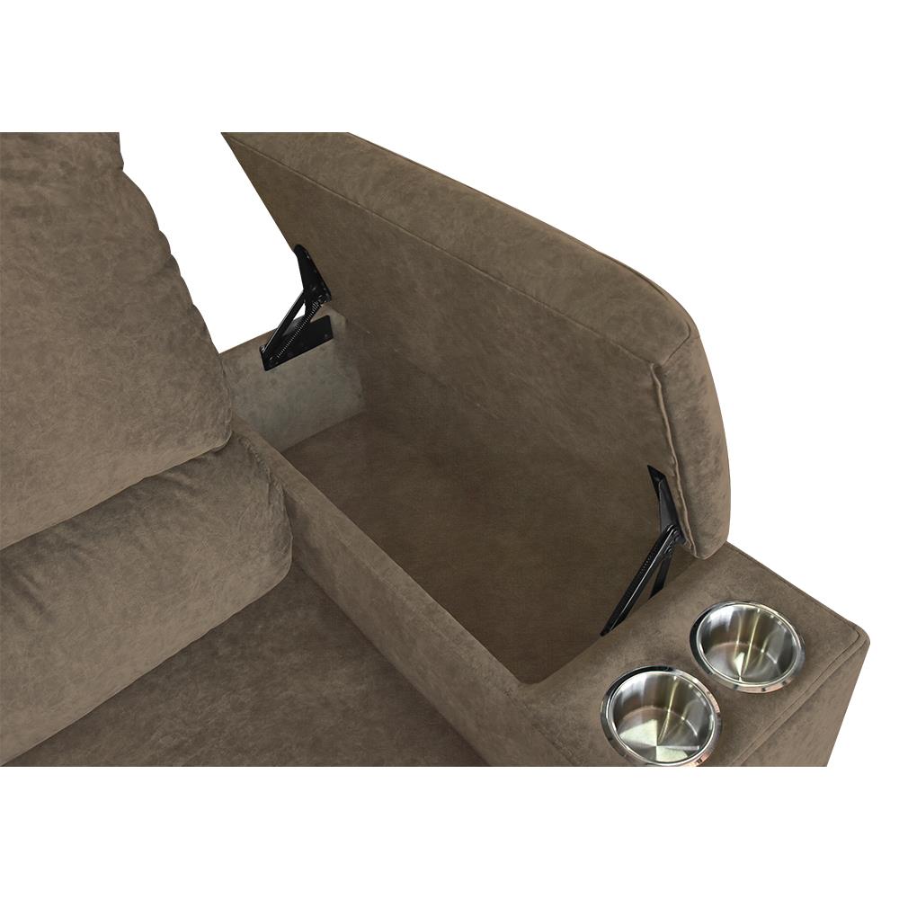 โซฟาเข้ามุมซ้าย FURDINI RAYMOND H-L สีน้ำตาล