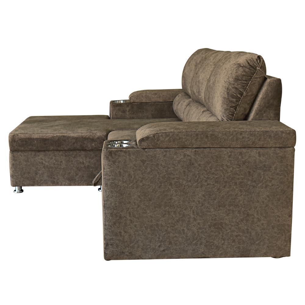 โซฟาเข้ามุมซ้าย FURDINI RAYMOND H-L สีน้ำตาล