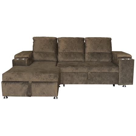 โซฟาเข้ามุมซ้าย FURDINI RAYMOND H-L สีน้ำตาล_0