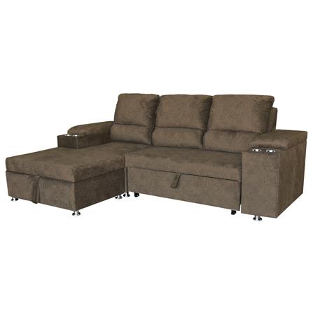 โซฟาเข้ามุมซ้าย FURDINI RAYMOND H-L สีน้ำตาล_2