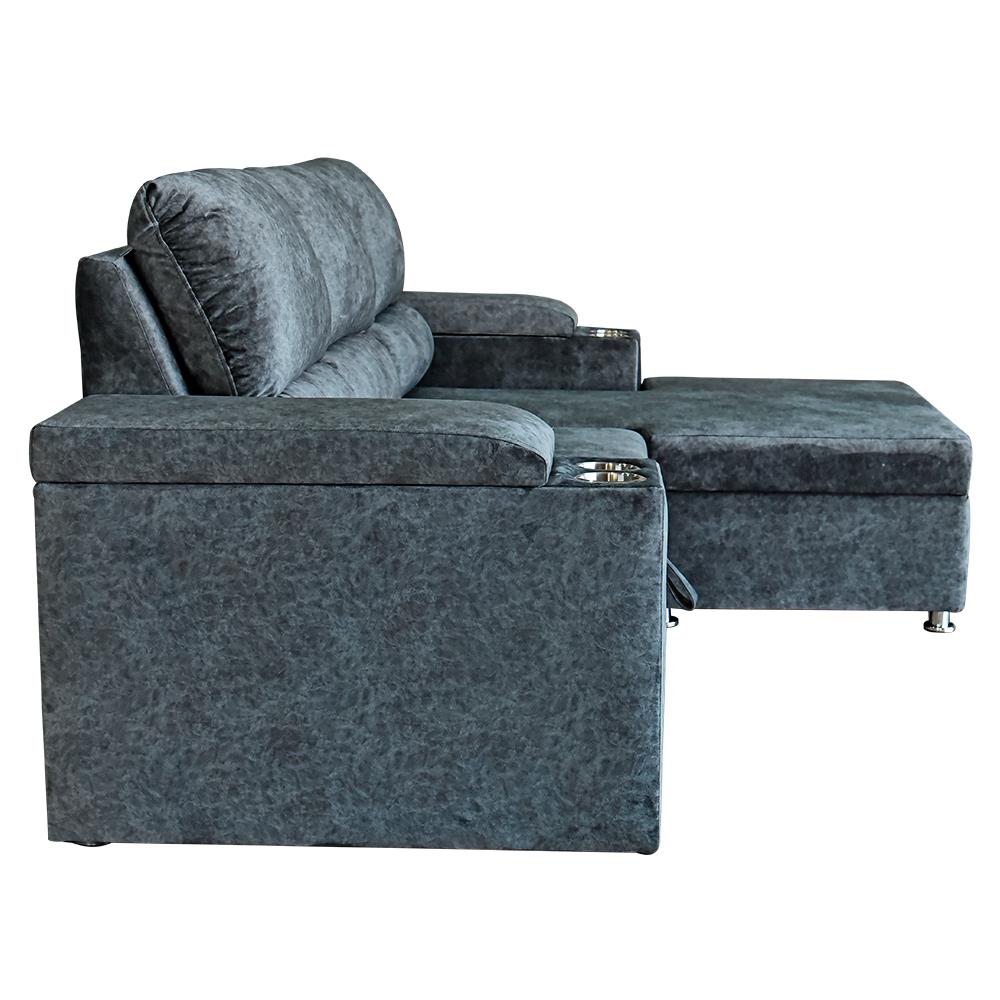 โซฟาเข้ามุมขวา FURDINI RAYMOND H-R สีเทาเข้ม