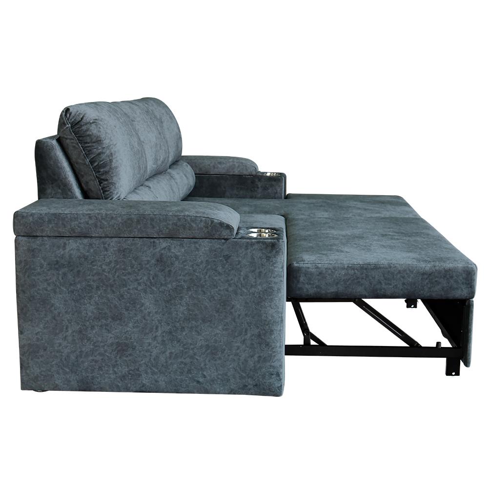 โซฟาเข้ามุมขวา FURDINI RAYMOND H-R สีเทาเข้ม